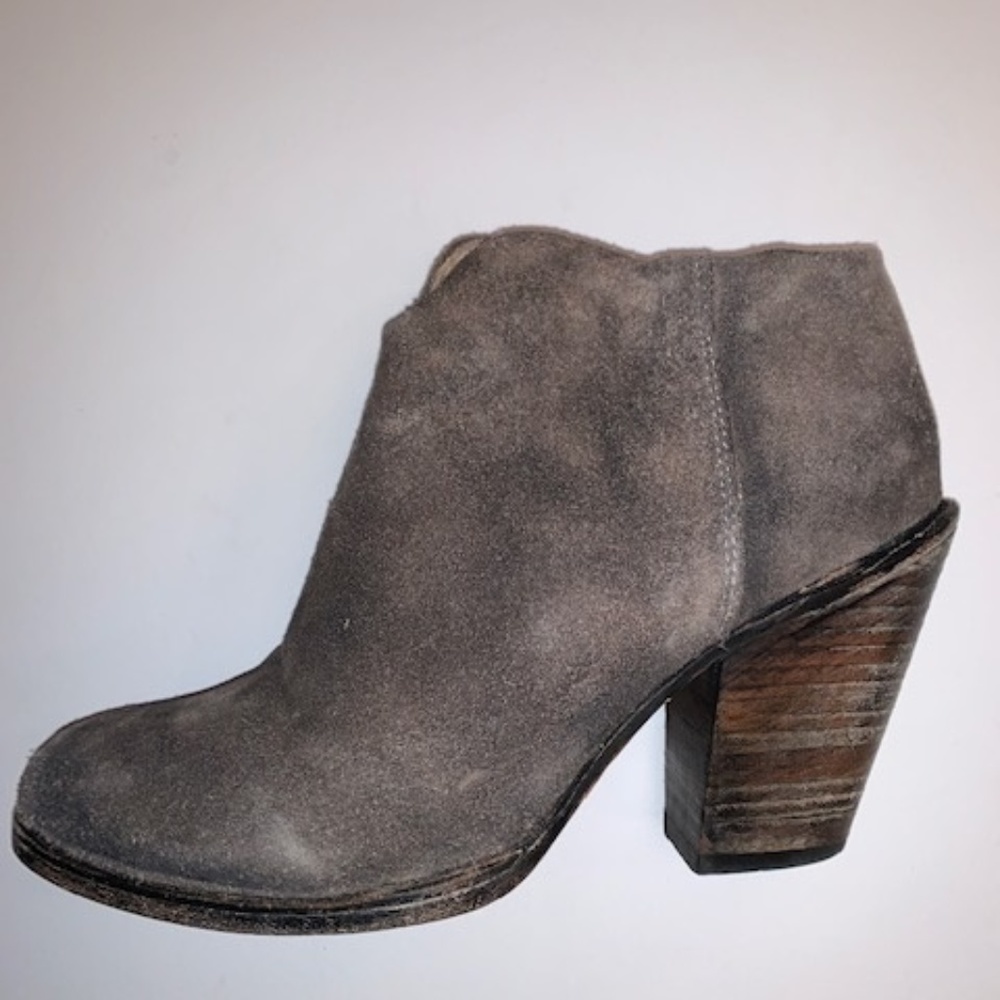 Freebird Detroit Grey Booties Size 8